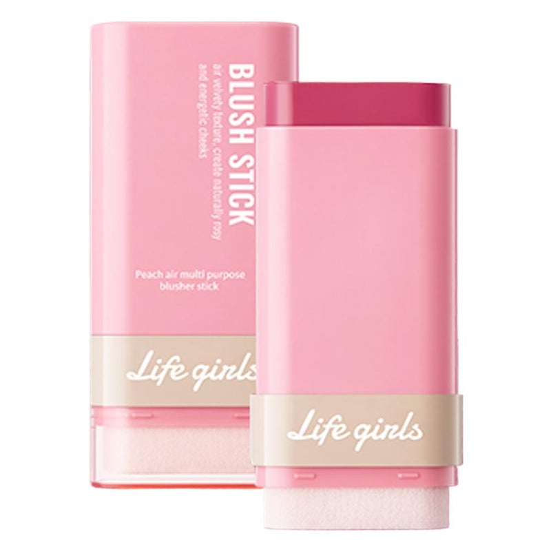 Double-ended eraser blush stick for natural nude makeup, highlighter, contouring, and light makeup; lip and cheek dual-use blush.